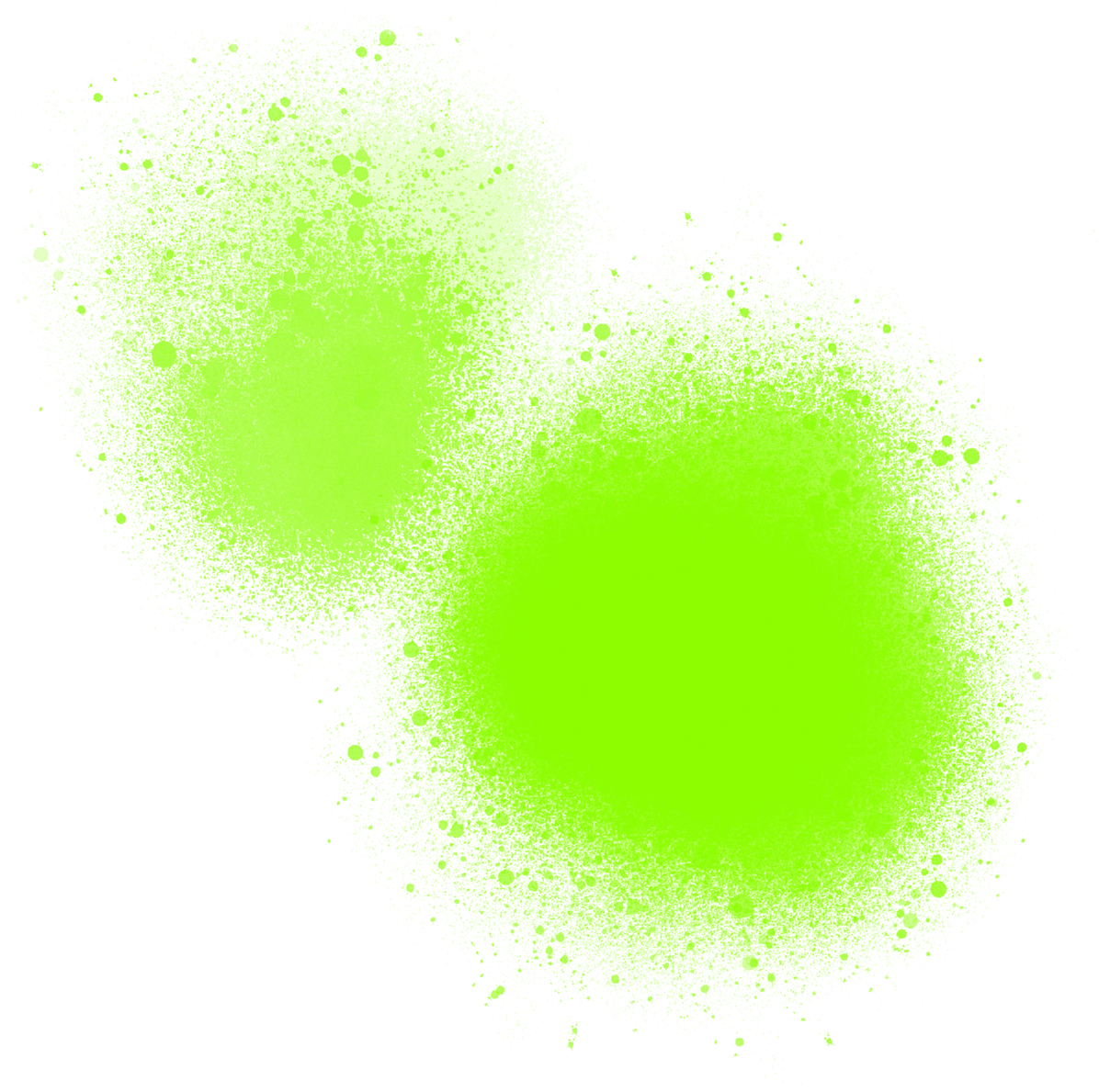 green abstract graffiti spray painting